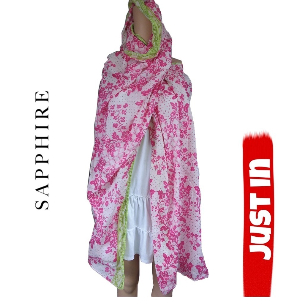 SAPPHIRE Pink Floral Scarf